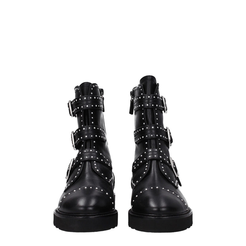 Black Leather Ankle Stuart Weitzman