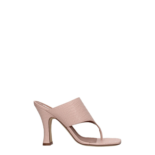 Pink Leather Sandal Paris Texas