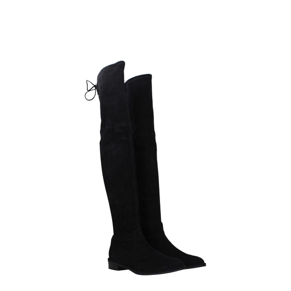 Black Leather Boot Stuart Weitzman