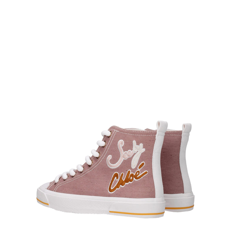 Pink Fabric Sneakers See By Chloé
