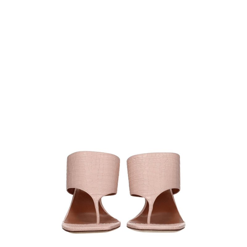 Pink Leather Sandal Paris Texas