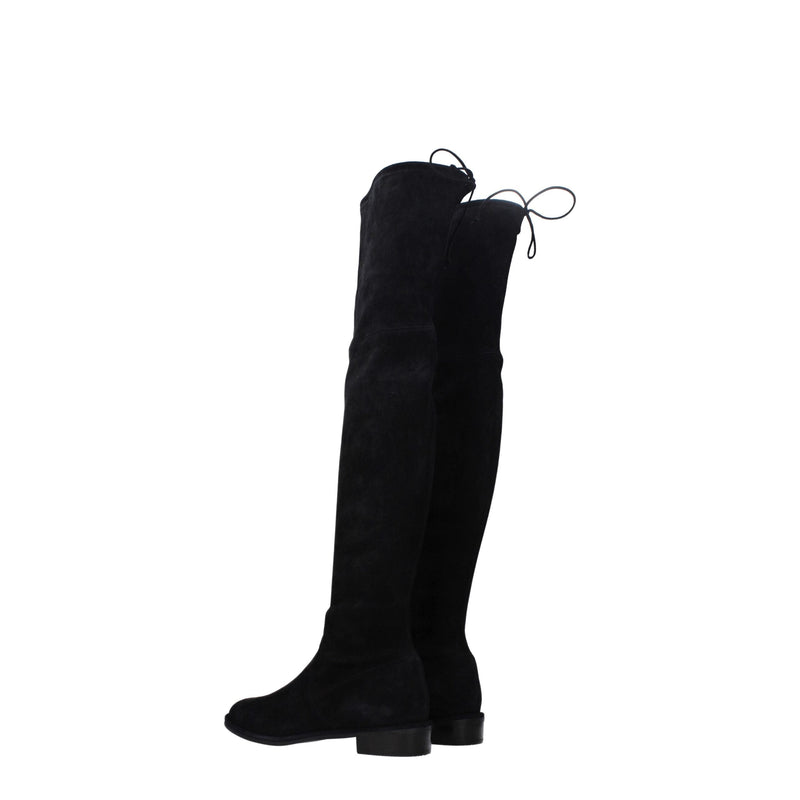 Black Leather Boot Stuart Weitzman