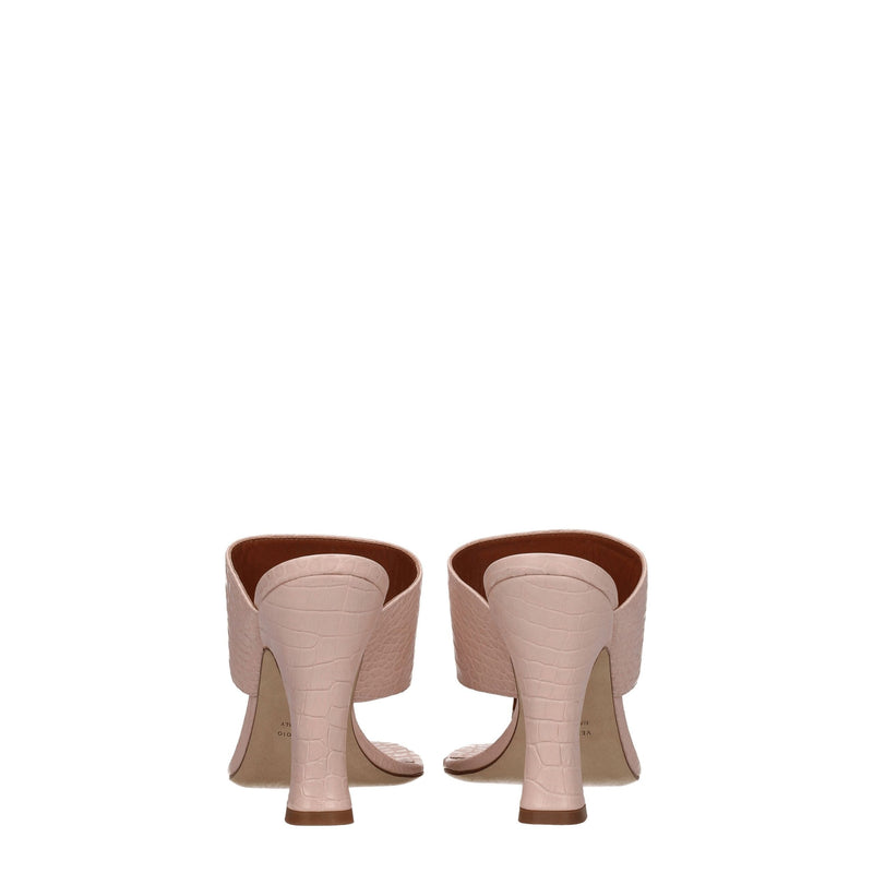Pink Leather Sandal Paris Texas