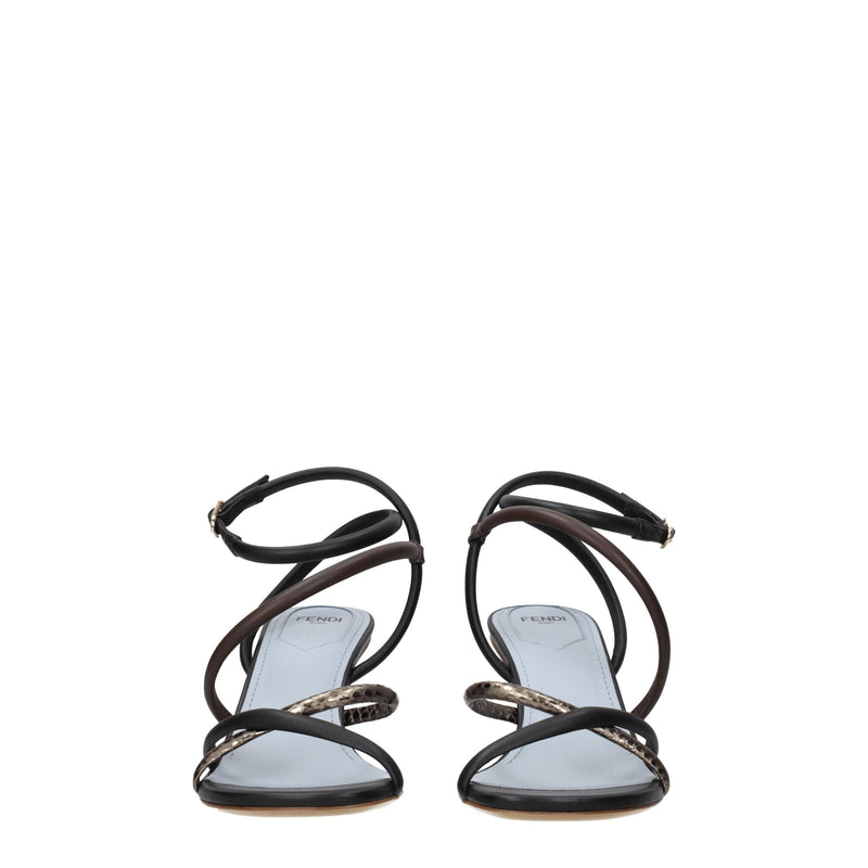 Multicolor Leather Sandal Fendi