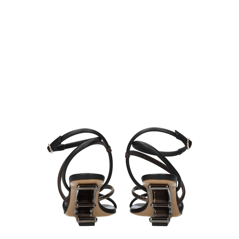 Multicolor Leather Sandal Fendi