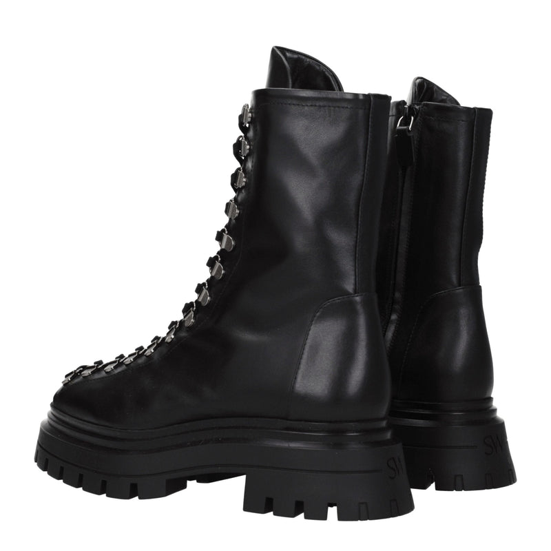 Black Leather Ankle Boots Stuart Weitzman