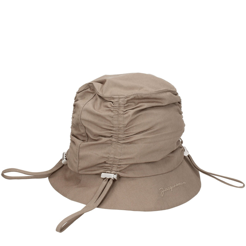 Beige Cotton Bucket Hats Jacquemus