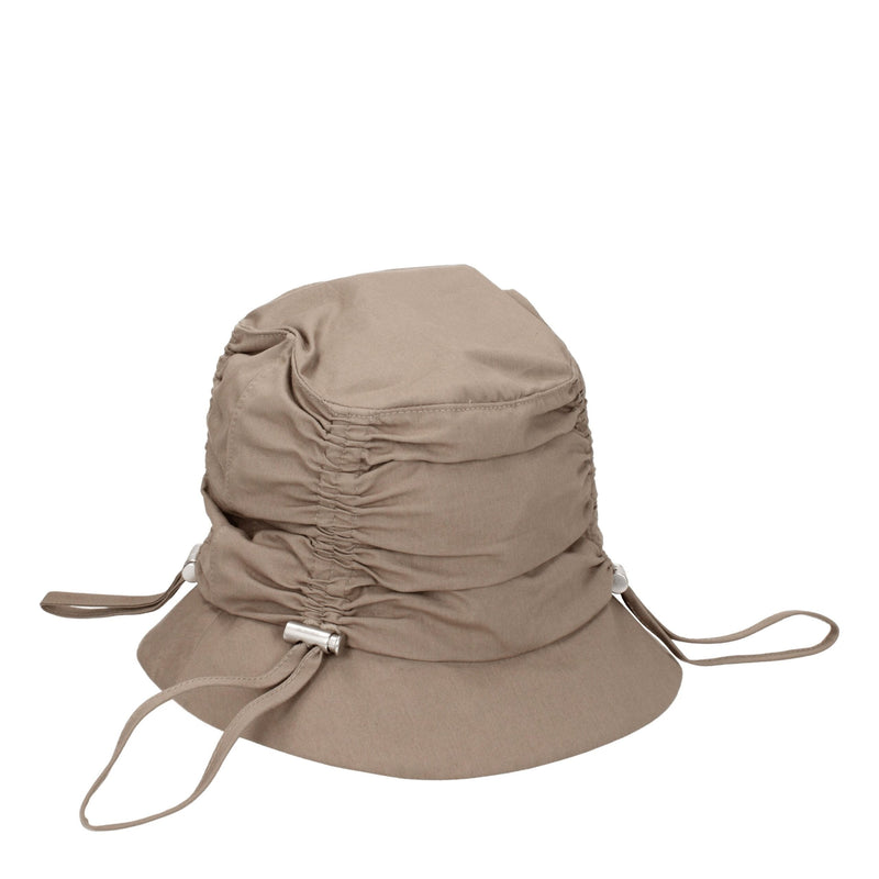 Beige Cotton Bucket Hats Jacquemus