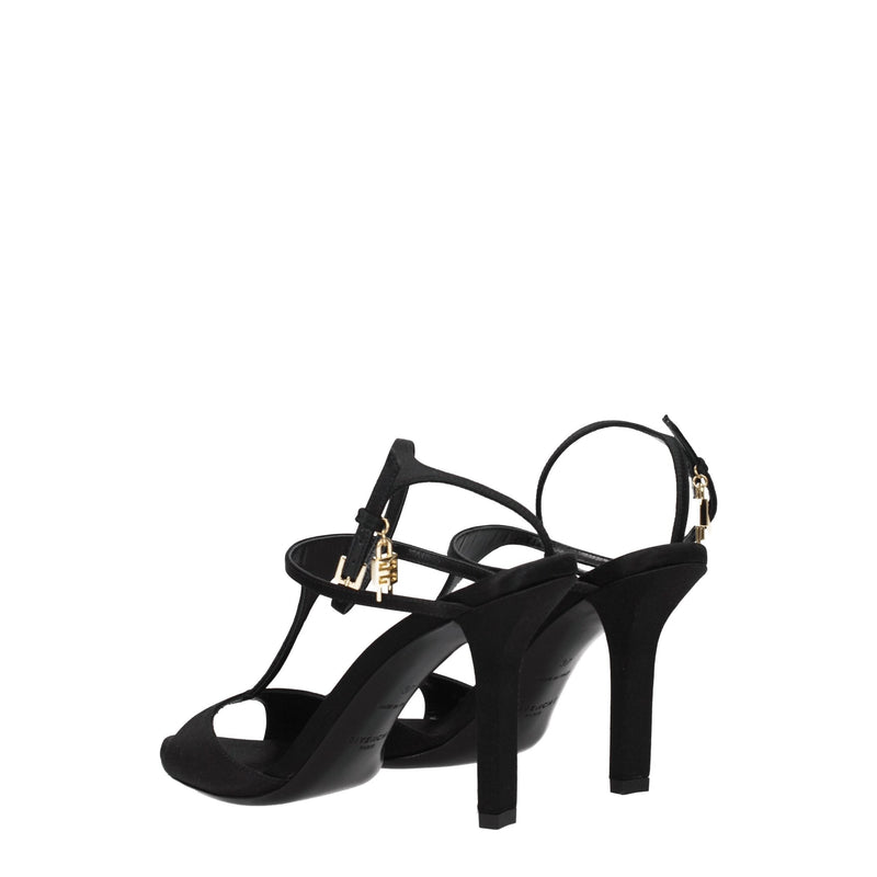 Black Satin Stiletto Heels Sandals Givenchy
