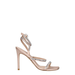 Pink Satin Stiletto Heels Sandals Stuart Weitzman