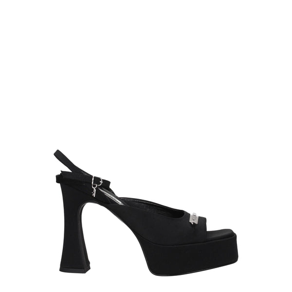 Black Fabric Platforms Karl Lagerfeld