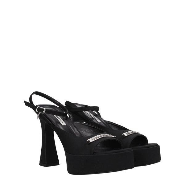 Black Fabric Platforms Karl Lagerfeld