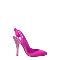 Pink Satin Stiletto Heels Sandals The Attico