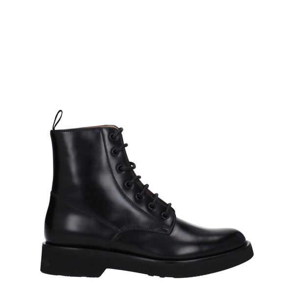 Black Leather Ankle Boots Church's