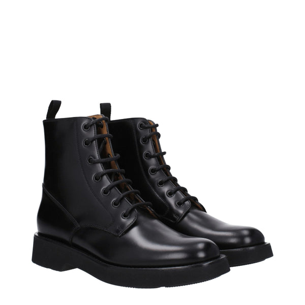 Black Leather Ankle Boots Church's