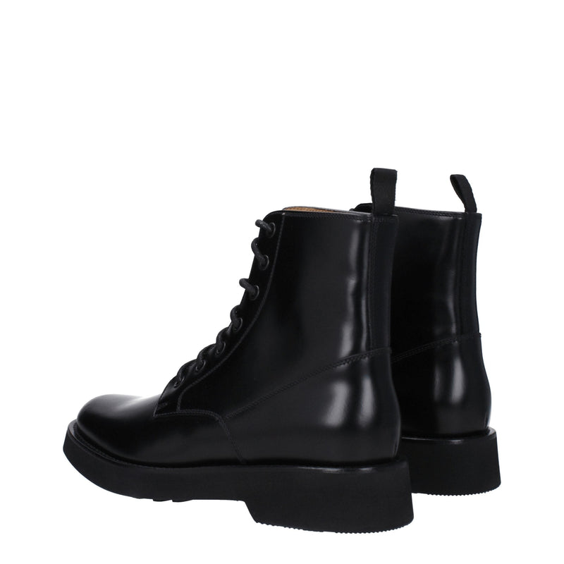 Black Leather Ankle Boots Church's