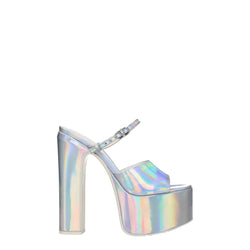 Gray Leather Platforms Valentino Garavani