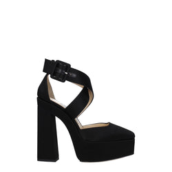Black Satin Platforms Jimmy Choo