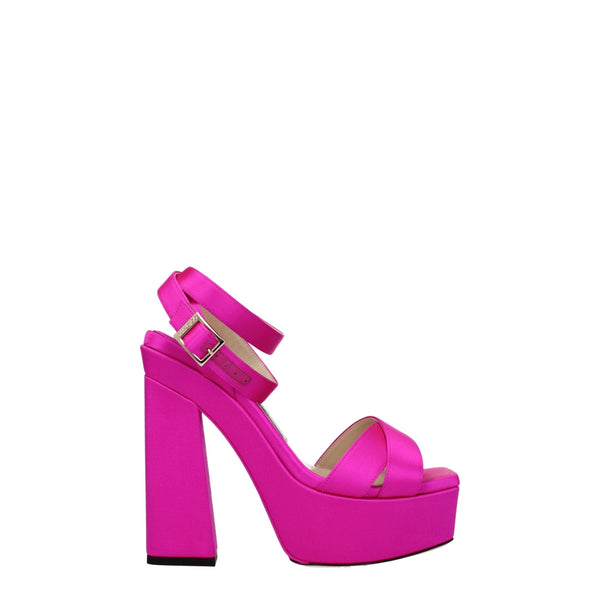Pink Satin Platforms Jimmy Choo