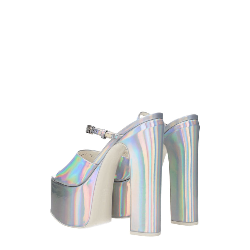 Gray Leather Platforms Valentino Garavani