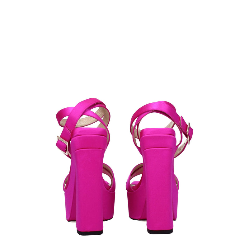 Pink Satin Platforms Jimmy Choo