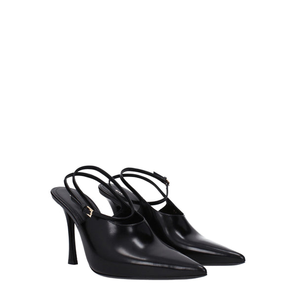 Black Leather High Heel Pumps Givenchy