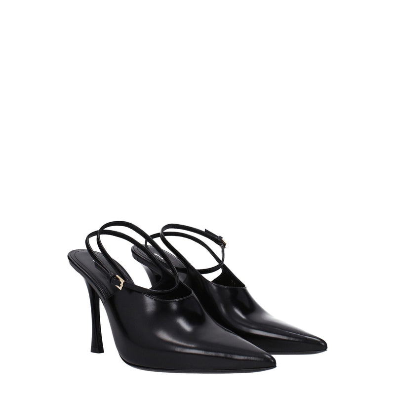 Black Leather High Heel Pumps Givenchy