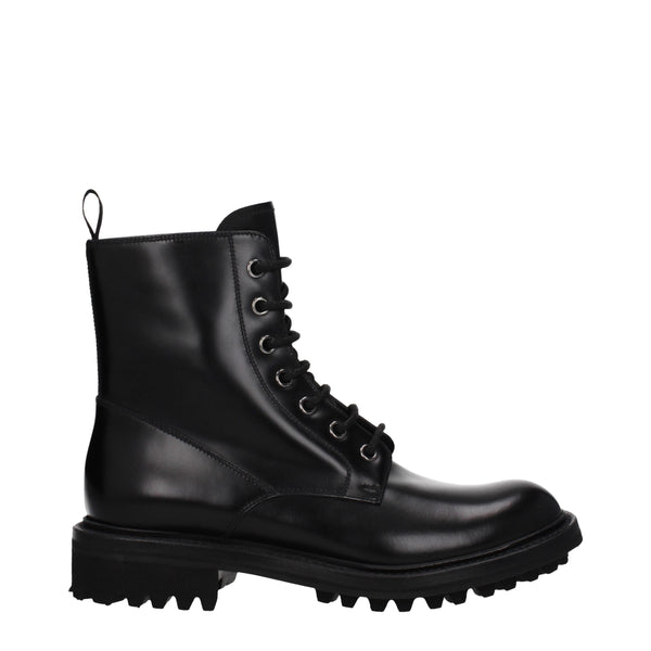 Black Leather Ankle Boots Church's