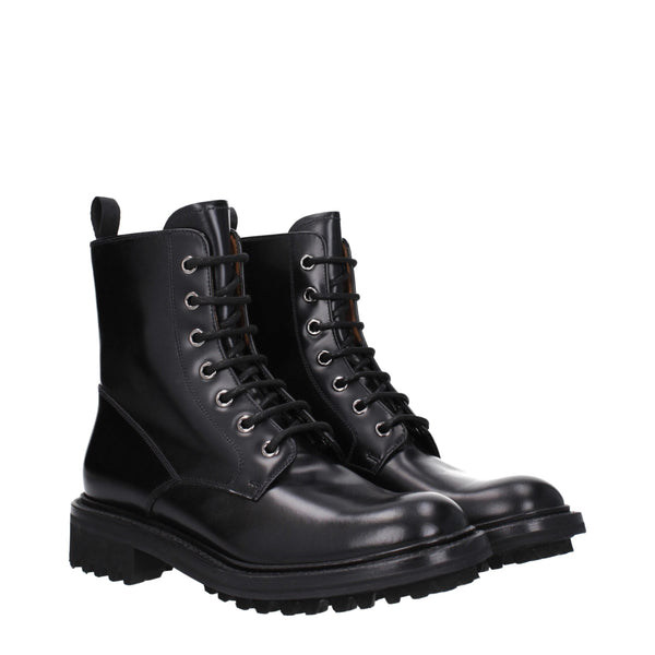Black Leather Ankle Boots Church's