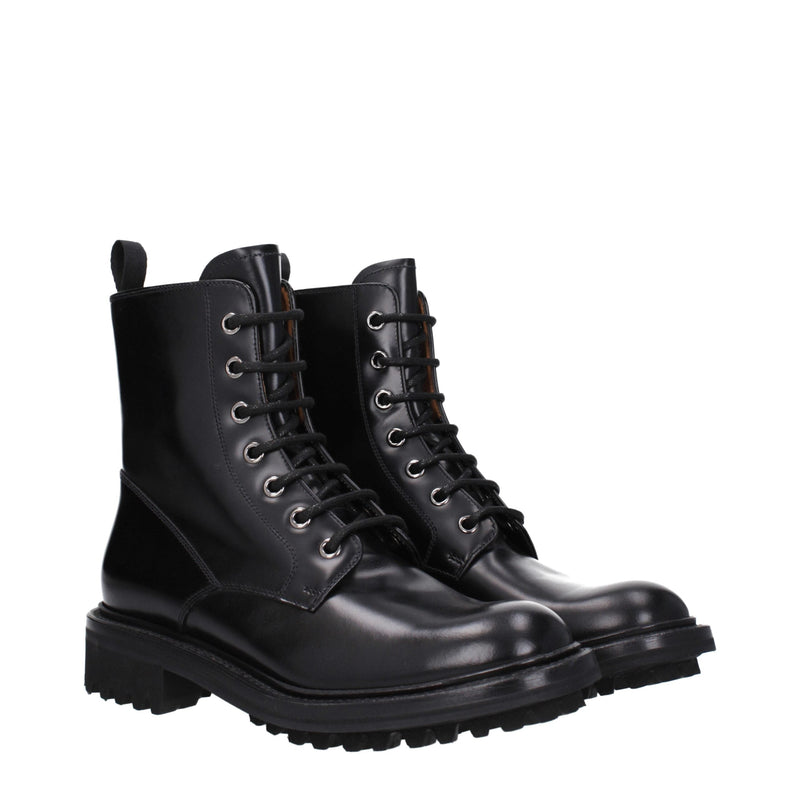 Black Leather Ankle Boots Church's