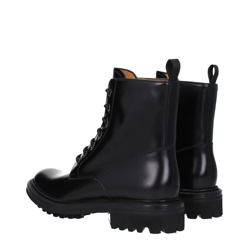 Black Leather Ankle Boots Church's