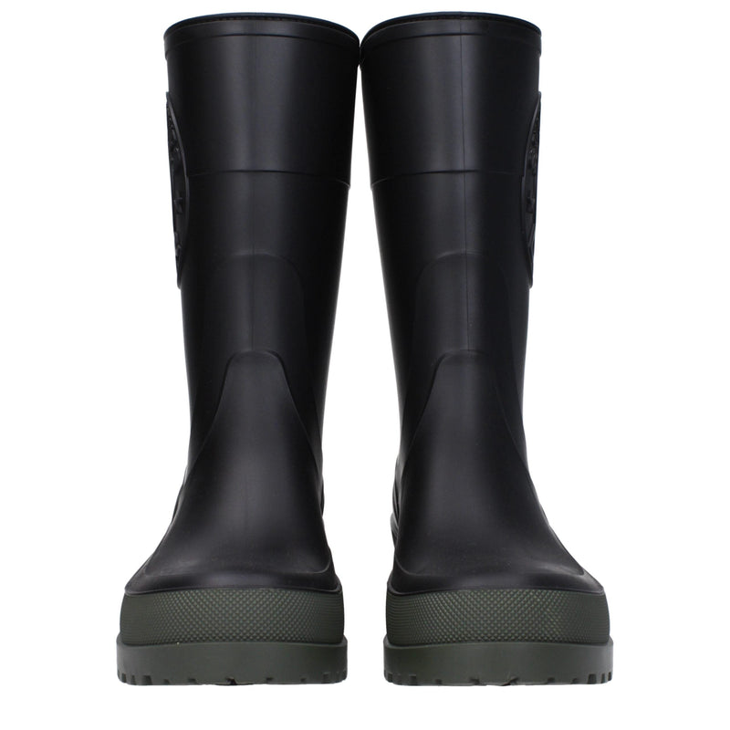 Black Cotton Rain Boots Christian Dior