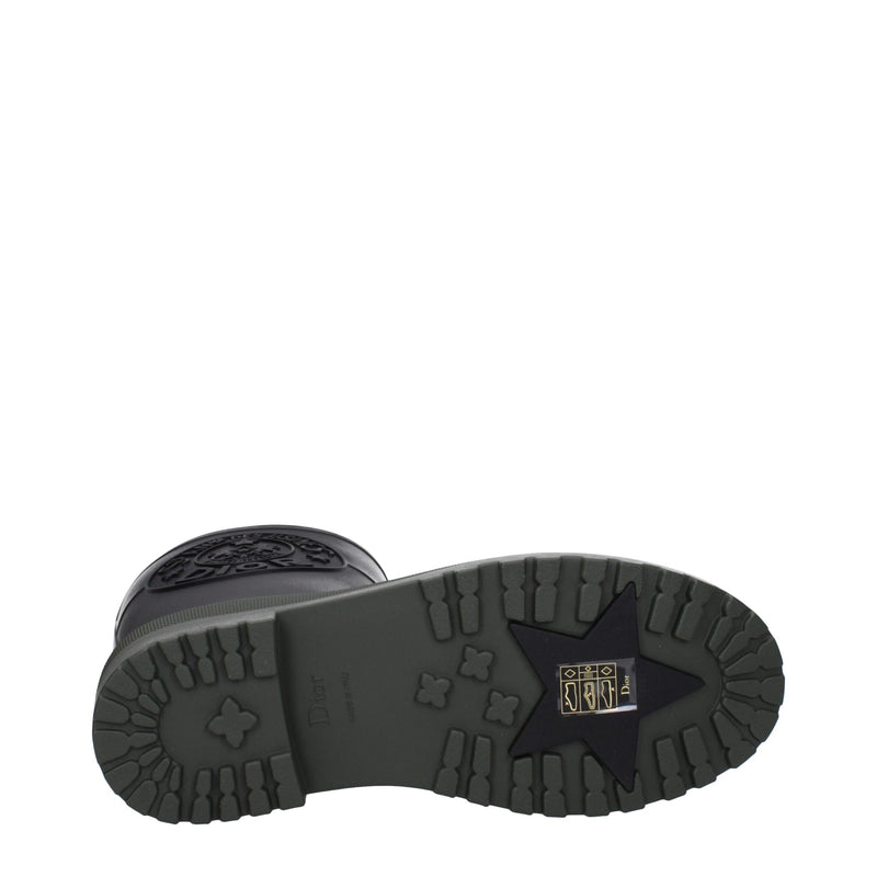 Black Cotton Rain Boots Christian Dior