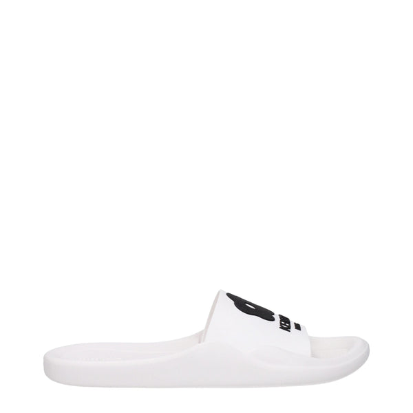 White Cotton Slippers Sandals Kenzo