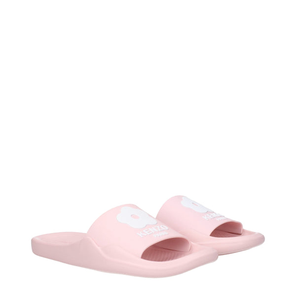 Pink Cotton Slippers Sandals Kenzo