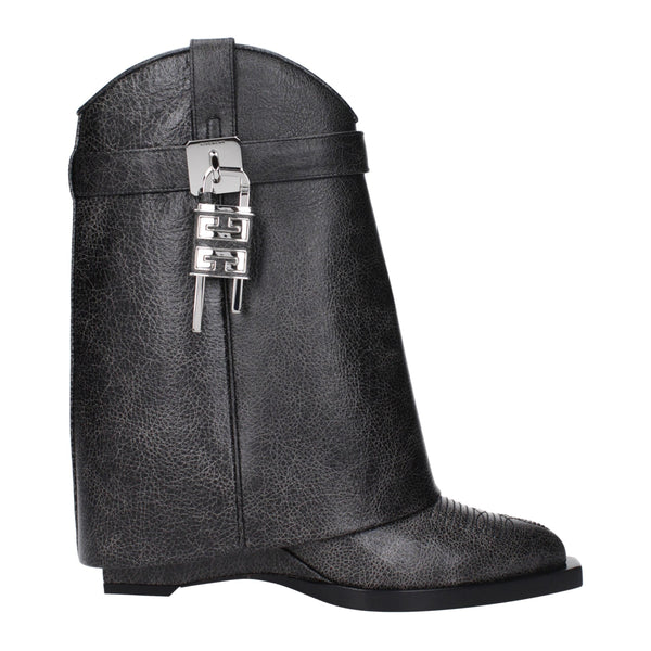 Black Leather Ankle Boots Givenchy