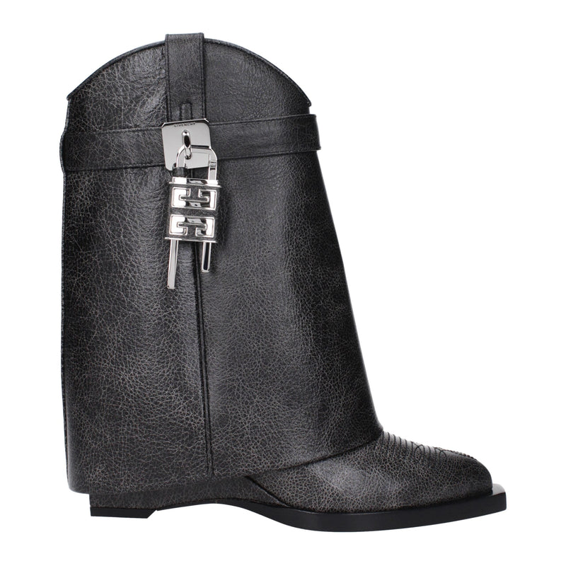Black Leather Ankle Boots Givenchy