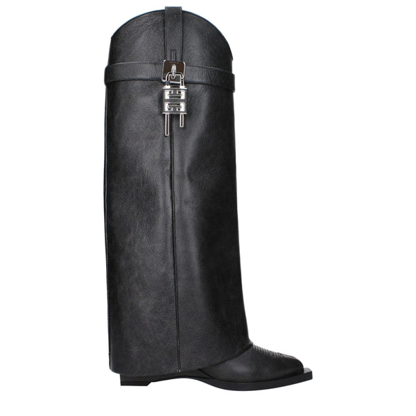 Black Leather Boots Givenchy