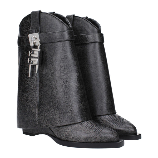Black Leather Ankle Boots Givenchy