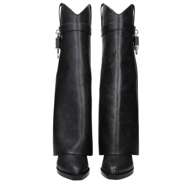 Black Leather Boots Givenchy
