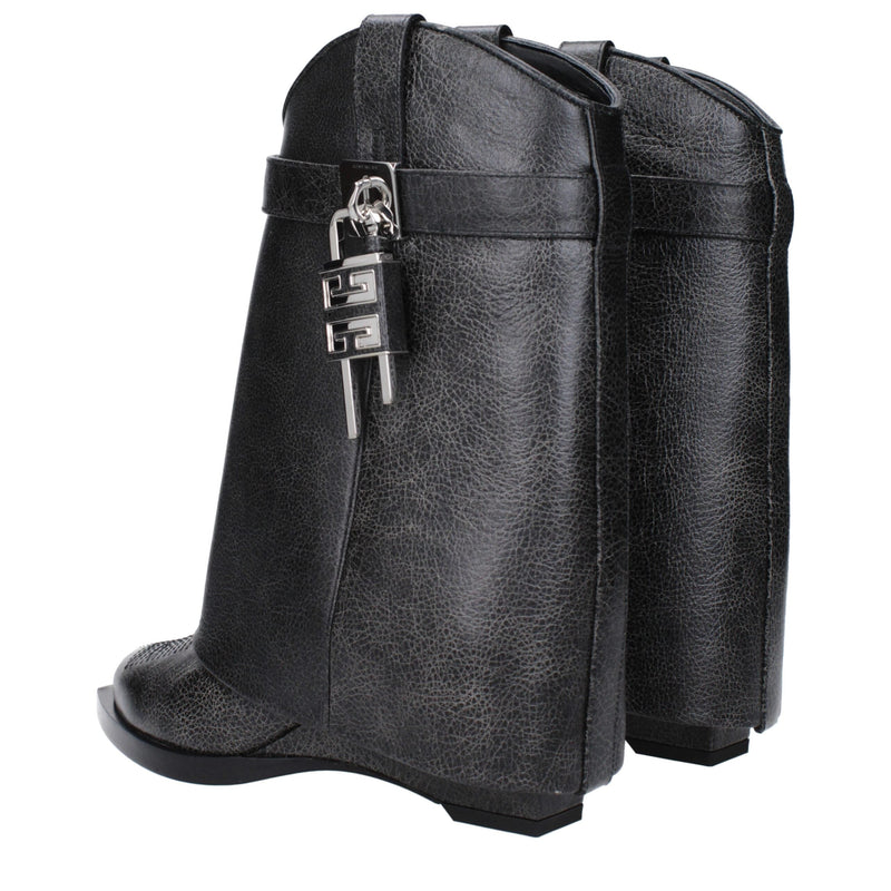 Black Leather Ankle Boots Givenchy