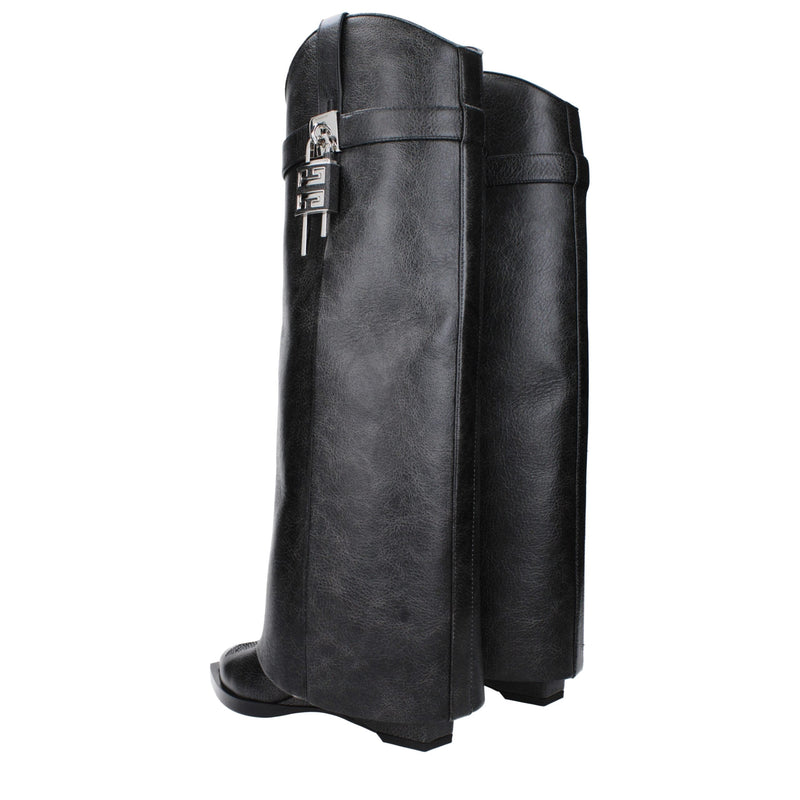 Black Leather Boots Givenchy
