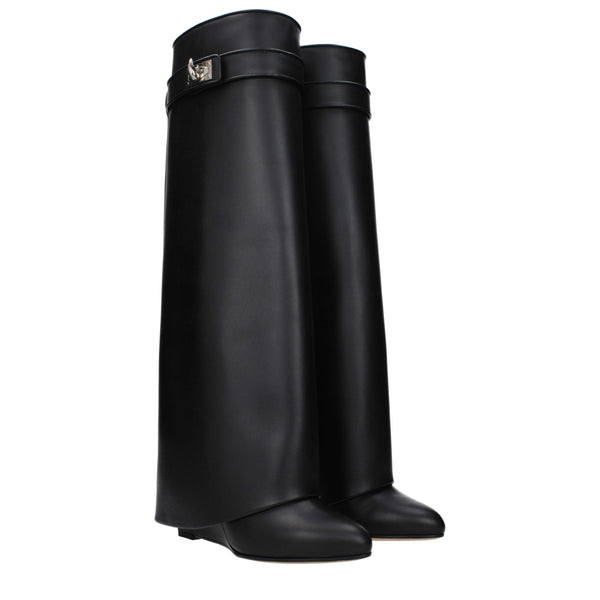 Black Leather Boots Givenchy