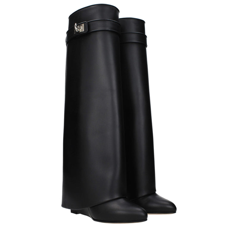 Black Leather Boots Givenchy