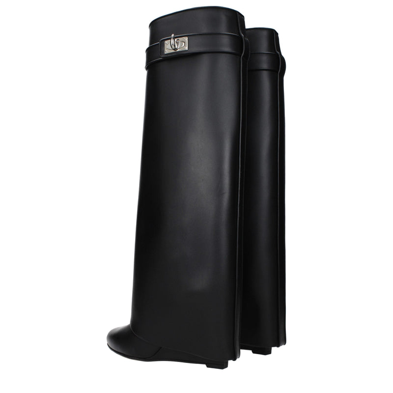 Black Leather Boots Givenchy