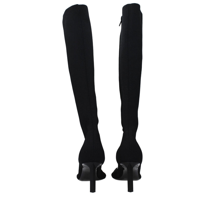 Black Fabric Lace-Up Boots Givenchy