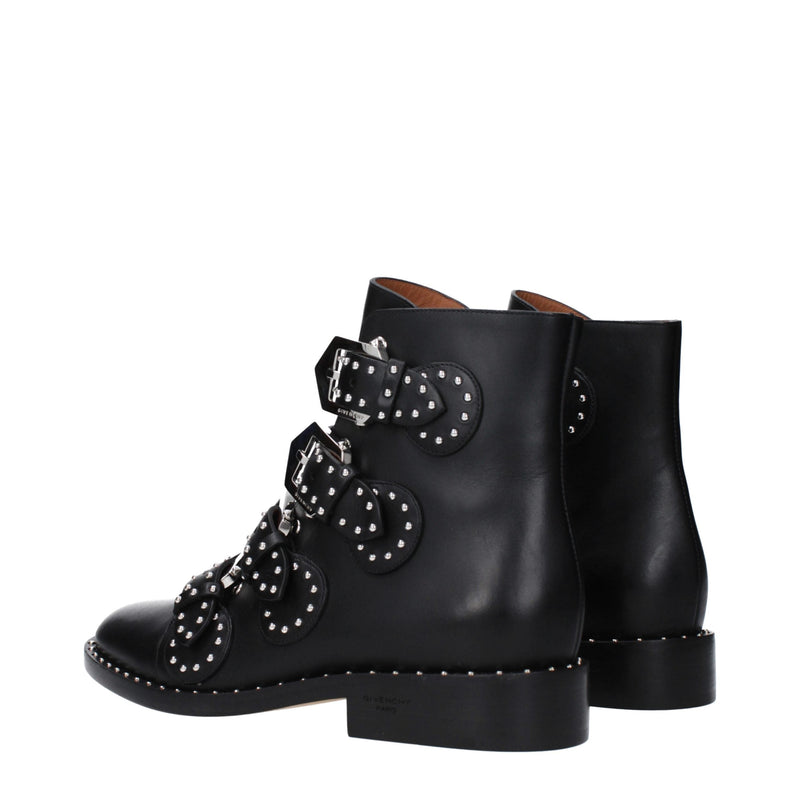 Black Leather Ankle Boots Givenchy