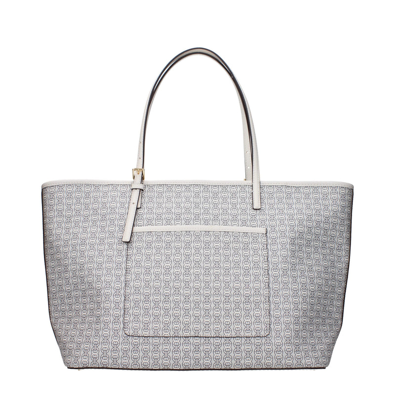 Beige Leather Shoulder Bags Tory Burch