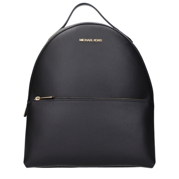 Black Leather Backpacks Michael Kors