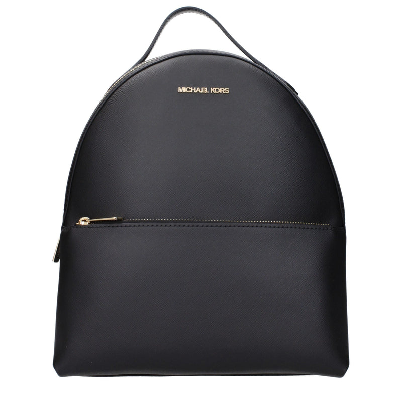 Black Leather Backpacks Michael Kors